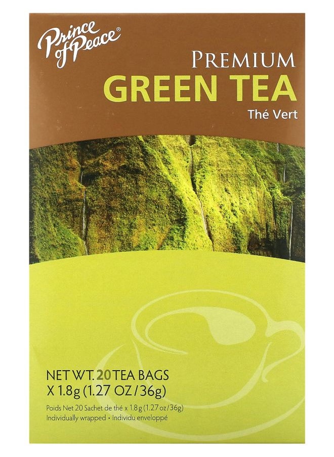 Premium Green Tea 20 Tea Bags 1.27 oz (36 g) - pzsku/Z9033CB58E9CC4BDD4CDDZ/45/_/1740571408/17ae5c22-0cd6-480b-8003-3ede4a02c491