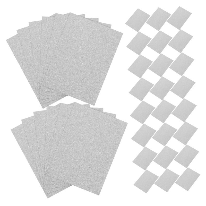 50pcs Silver Glitter Baseball Card Sleeves Frosted Protective Holders Easy Access Storage - Image 2