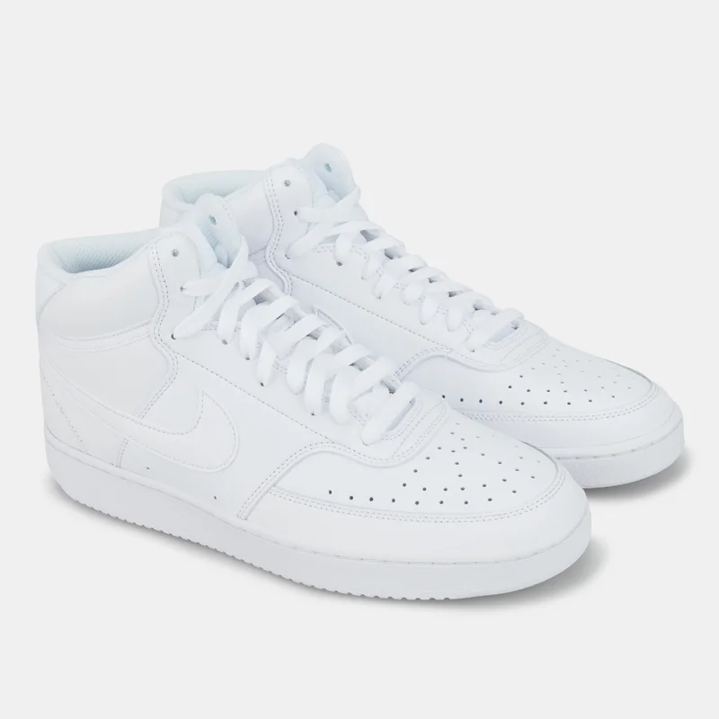 Nike White Women's Court Vision Mid Shoes for Women | Best Price UAE