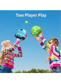 Generic Catch and Toss Ball Game Set, 2 Beach Toys for Family Fun, Includes 2 Launchers and 14 Balls, Outdoor Games for Kids and Adults Ages 3,12  - Image 4