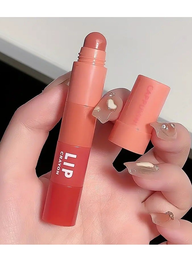 كابونڤيني أحمر شفاه 4 في 1 أحمر شفاه أربعة ألوان لامع مقاوم للماء مخملي طويل الأمد أحمر شفاه متعدد الألوان مناسب للاستخدام عند السفر أحمر شفاه مريح نسيج كريمي مستحضرات التجميل هدايا سيدات عيد الحب هدايا - Image 5