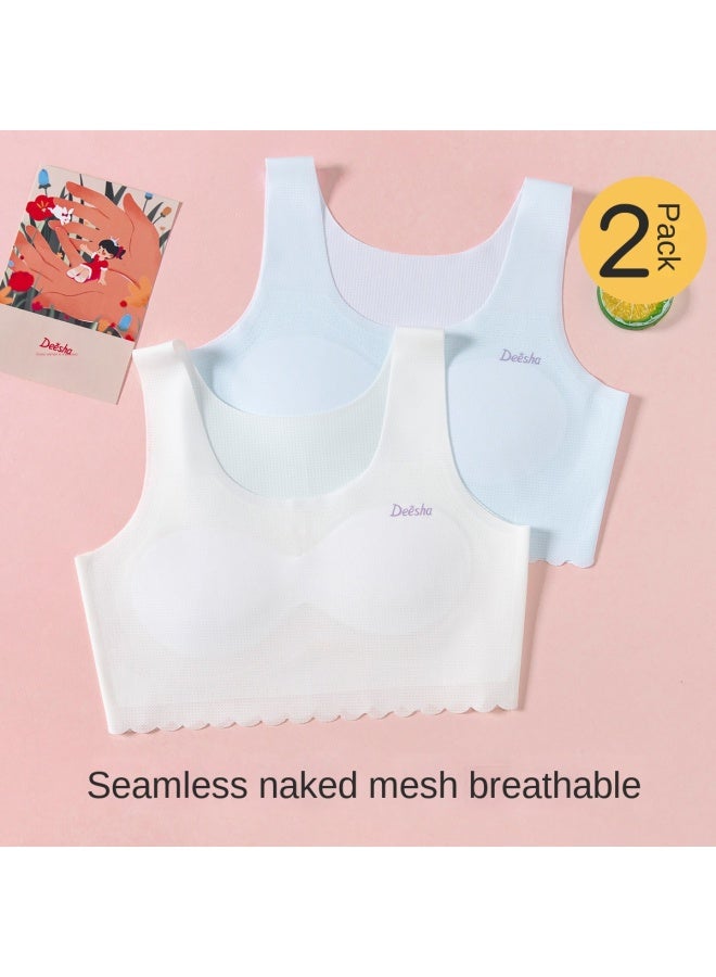 DEESHA Pack Value】seamless Mesh Bralette - Breathable & Comfortable Teen Bras For Girls In Puberty - Image 2
