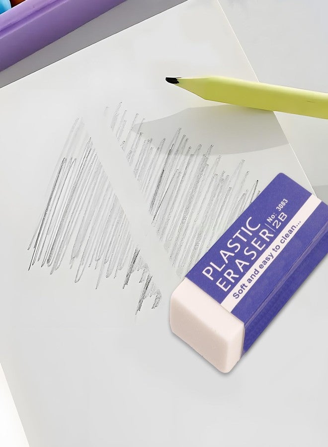 Duxesuk 10 Pack Pencil Erasers, Soft, and Durable Erasers for Pencils, Perfect for Artists and Professionals, Long-Lasting Erasing Performance - Image 5