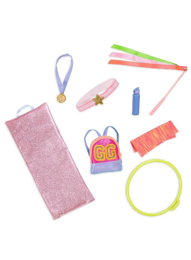 Gymnastics Set With Backpack & Floor Mat For 14Inch Dolls Toys, Clothes, & Accessories For Kids Ages 3 & Up  - Image 1