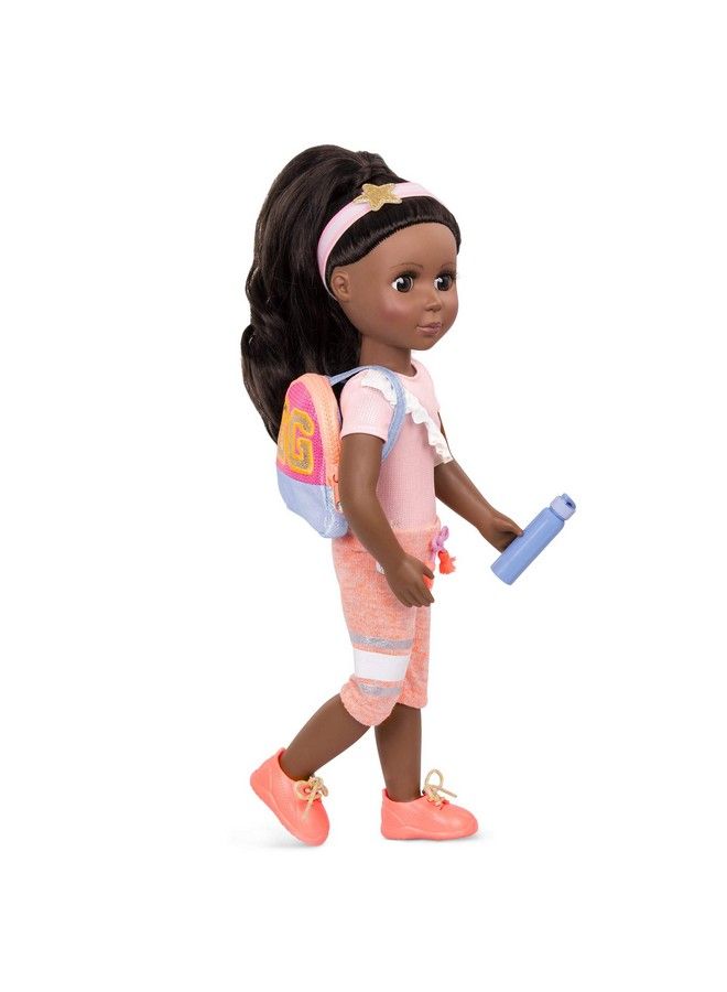 Gymnastics Set With Backpack & Floor Mat For 14Inch Dolls Toys, Clothes, & Accessories For Kids Ages 3 & Up  - Image 5