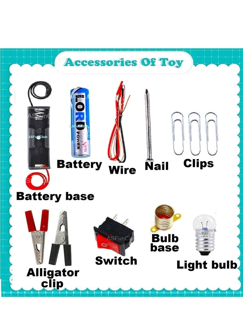 ASFunClub Science Kit for Kids - STEM Electric Circuit Experiment Kit for Students, DIY Gadgets, Educational Learning Toy, School Projects  - Image 4