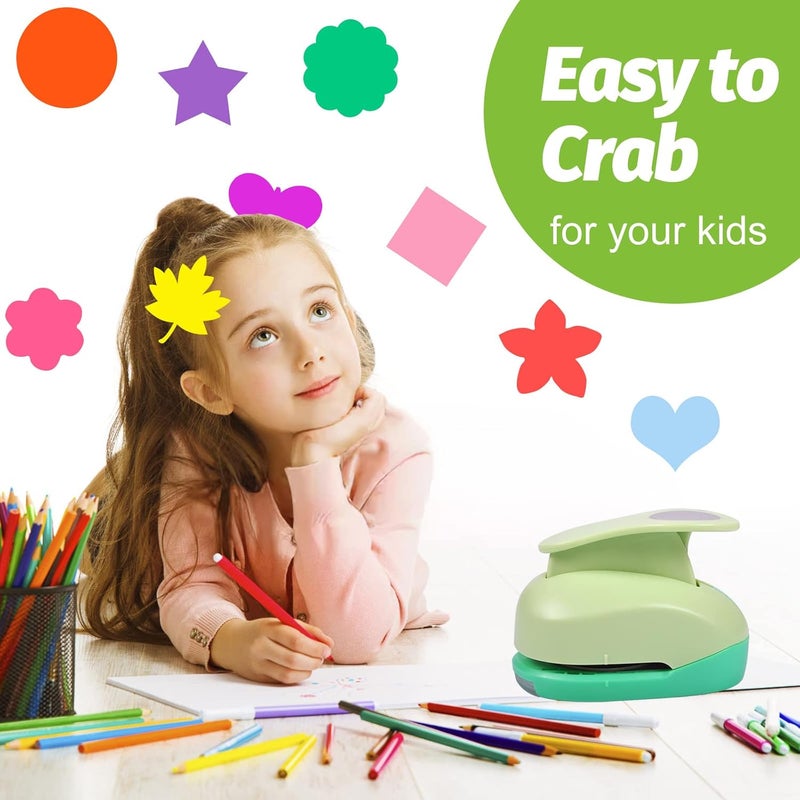 UCEC Craft Hole Punch, 9 Pcs 5/8 Inch Paper Punches for Crafting Hole Punch Shapes Hole Puncher for Crafts, Different Shape Crafting Designs for Crafting & DIY Projects - Image 4