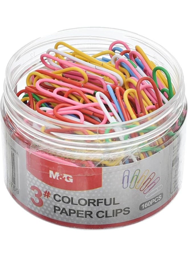 M&G Paper Clip, Colorful, Vibrant Document Organization, 160 Pins - Image 2