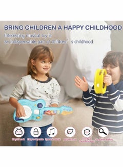 Y&D Electronic Musical Toy, Handheld Guitar for Children, Lights and Sounds Kids Toy with Plays Music, Drum, Piano, Violin, Trumpet Play Guitar, Smart Music Enlightenment, Multifunctional  - Image 2