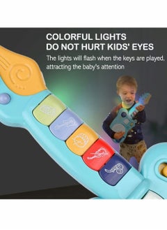 Y&D Electronic Musical Toy, Handheld Guitar for Children, Lights and Sounds Kids Toy with Plays Music, Drum, Piano, Violin, Trumpet Play Guitar, Smart Music Enlightenment, Multifunctional  - Image 5