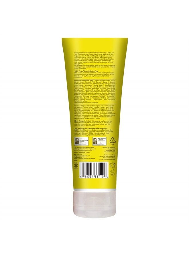 Desert Essence Lemon Tea Tree Shampoo & Conditioner Bundle - 8 Fl Ounce - Clarifying for Oily Hair - Essential Oils - Strengthen & Protect Hair - Effective Cleansing - Image 5