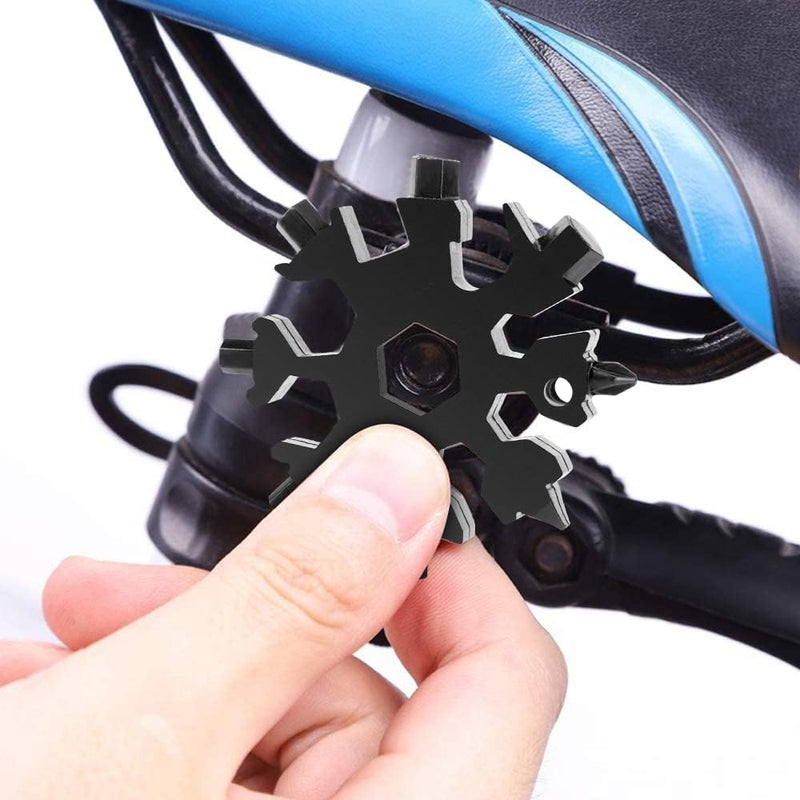 Desuccus 18-in-1 Snowflake Multi Tool, Stainless Steel Snowflake Bottle Opener/Flat Phillips Screwdriver Kit/Wrench, Durable and Portable to Take, Great Christmas Fathers Day Gift(Standard, 2 Pack) - Image 3