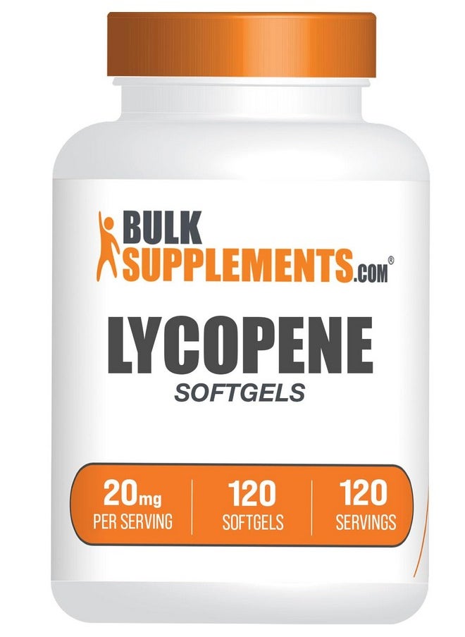 بالك سابلمنتس كبسولات الليكوبين 20 مجم من BulkSupplements.com - مكمل الليكوبين، مكمل مضادات الأكسدة - كبسولة هلامية واحدة لكل وجبة، إمداد لمدة 120 يومًا، 120 كبسولة هلامية (عبوة واحدة)  - Image 1