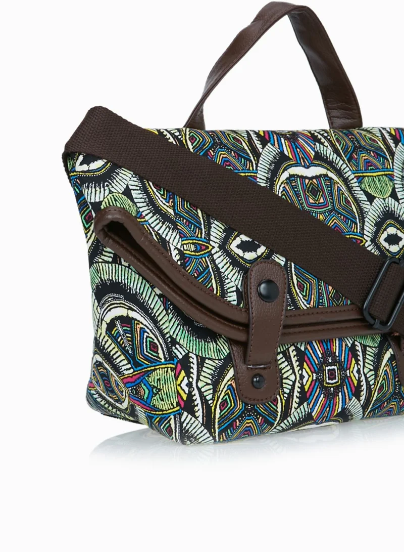 Ginger Tribal Print Satchel