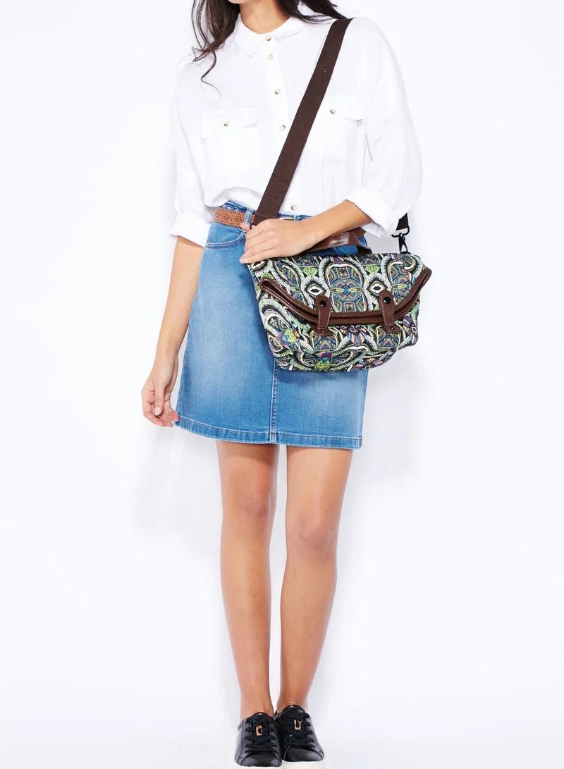 Ginger Tribal Print Satchel