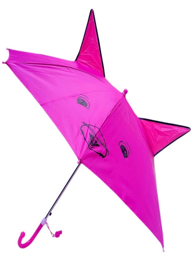 RAINPOPSON Umbrella for Kids Girls & Boys Stylish 2 Pcs Combo Kids Umbrella for Boy Animal Design Small Size Umbrella for Rain (Pink) Pack of 2 - Image 3