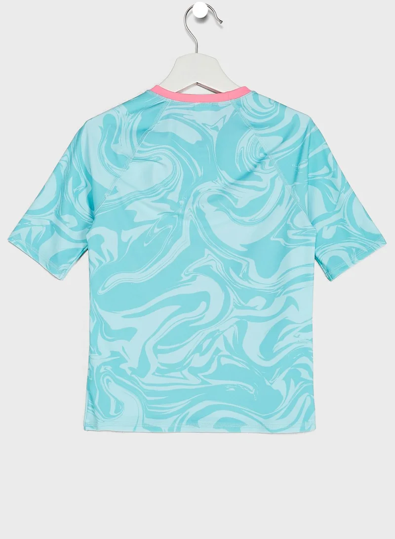 Marks & Spencer Kids 3 Piece Marble Print Swim Set