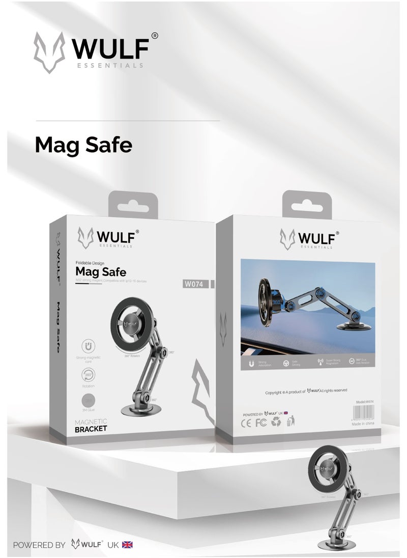 Wulf Essentials WULF Essentials W073 Foldable MagSafe Stand with N52 Strong Magnet – Compatible with iPhone 12 to 16 
