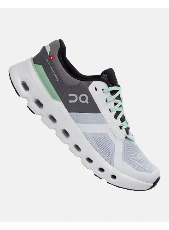 اون راننج حذاء رياضي منخفض الرقبة من On Running Cloudrunner 2 باللونين الرمادي والأخضر الزيتوني - Image 3