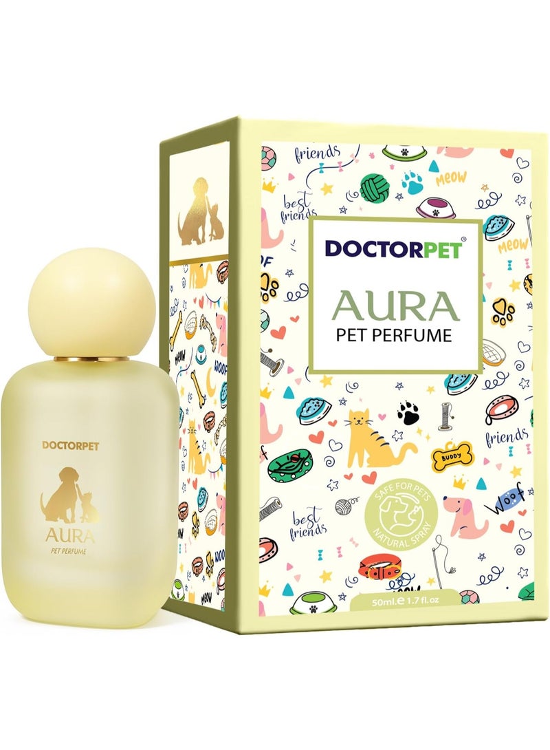 Doctor Pet DOCTORPET AURA Pet Perfume, Gentle Floral Fragrance for Dogs & Cats - Image 1