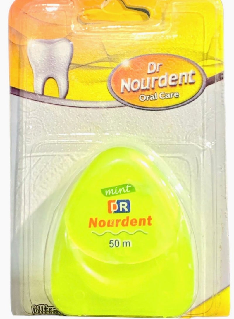 خيط تنظيف الأسنان بالنعناع من دكتور نوردنت 50 مل