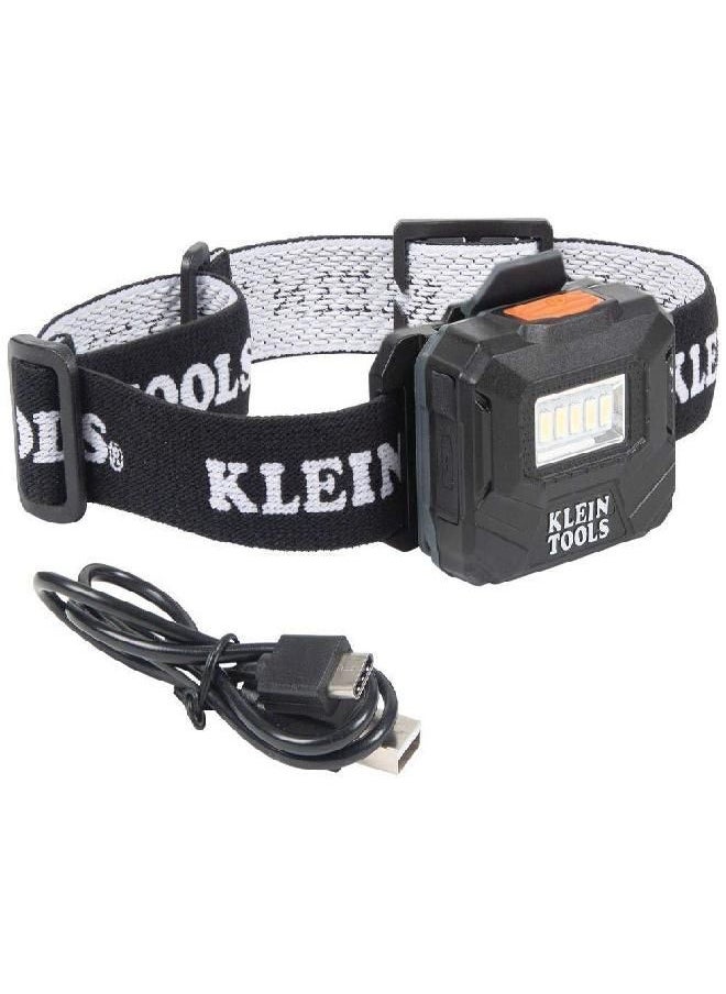 Klein Tools Klein Tools 56049 Rechargeable Headlamp/LED Lights, Adjustable Fabric Strap with Marker/Pencil Holder, 260 Lumens, for Work and Outdoors  - Image 1