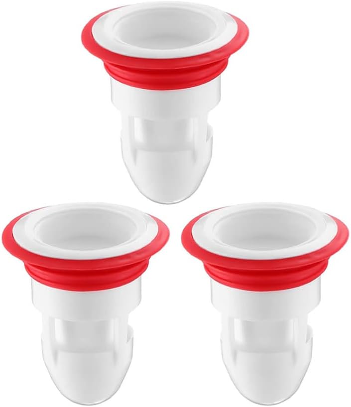 klarako One- Way Drain Valve Sewer Core 3pcs Floor Drain Silicone Sleeve Shower Floor Drain Backflow Preventer Sewer Core Home Anti- odor Plugs - Image 1