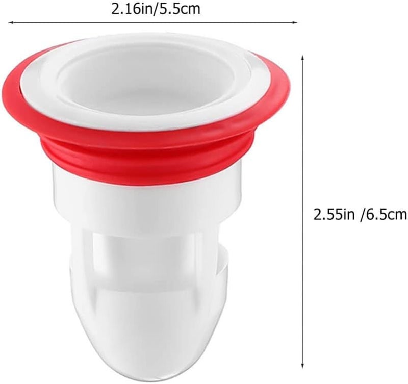 klarako One- Way Drain Valve Sewer Core 3pcs Floor Drain Silicone Sleeve Shower Floor Drain Backflow Preventer Sewer Core Home Anti- odor Plugs - Image 4