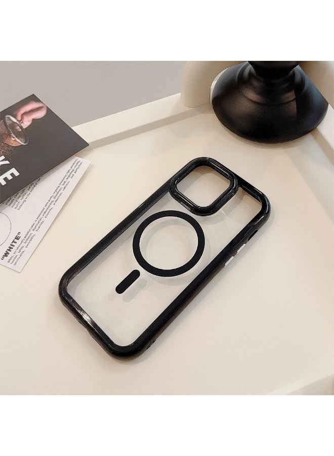 NIBEMINENT Protection Case With Magsafe For iPhone 16 Plus, Black Border