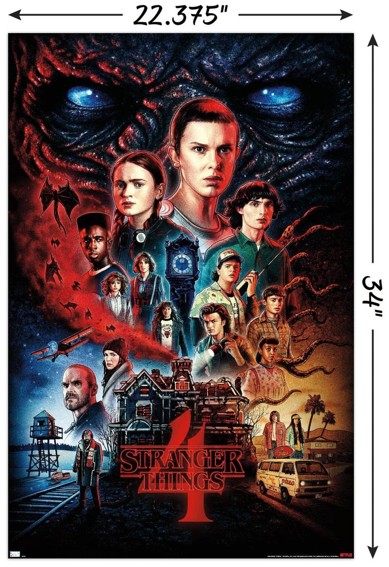 Trends International Netflix Stranger Things: Season 4 - One Sheet Wall Poster, 22.375" x 34", Unframed Version - Image 3