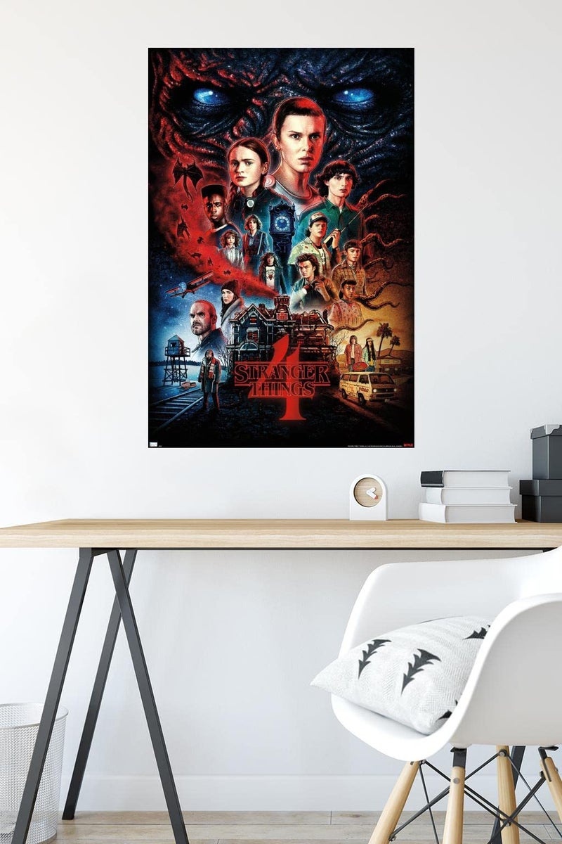 Trends International Netflix Stranger Things: Season 4 - One Sheet Wall Poster, 22.375" x 34", Unframed Version - Image 4