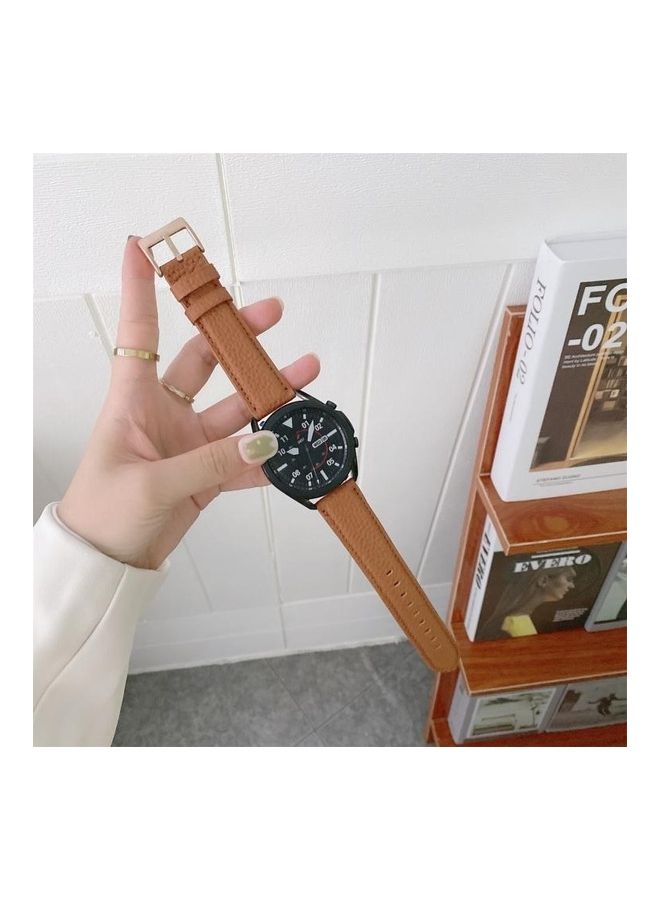 NIBEMINENT Replacement Strap for Samsung Galaxy Watch Active2 40mm Brown - Image 2