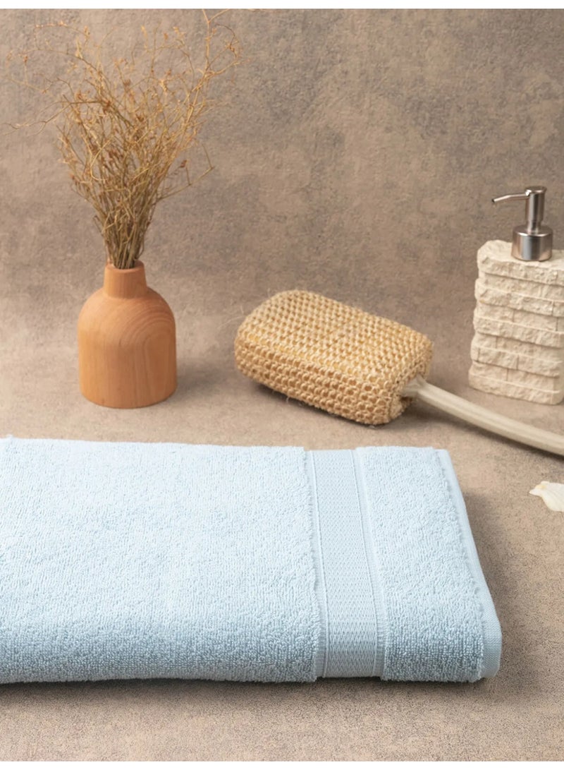 TM HOME Luxury Hotel Bath Sheet – 100% Natural Cotton – Soft Baby Blue Color – Ultra-Soft, Highly Absorbent & Quick-Dry – Premium 140×70 cm Towel with Hotel-Grade Quality - Image 3