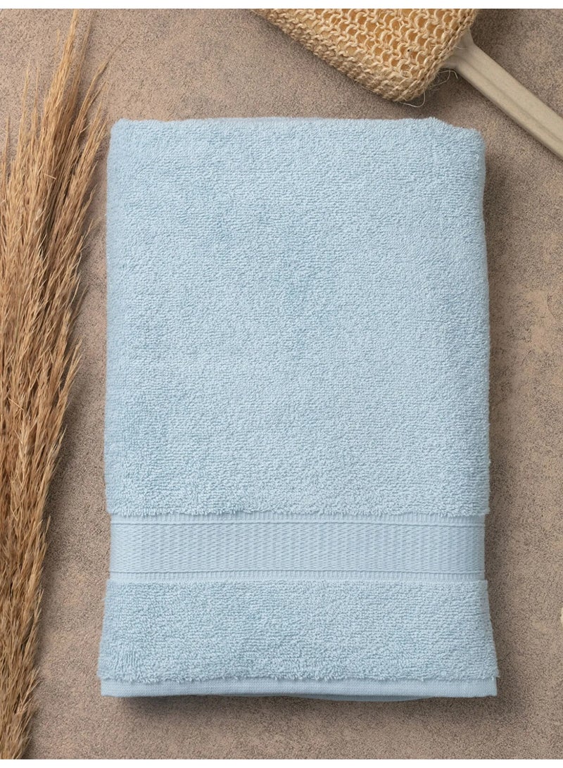 TM HOME Luxury Hotel Bath Sheet – 100% Natural Cotton – Soft Baby Blue Color – Ultra-Soft, Highly Absorbent & Quick-Dry – Premium 140×70 cm Towel with Hotel-Grade Quality - Image 4