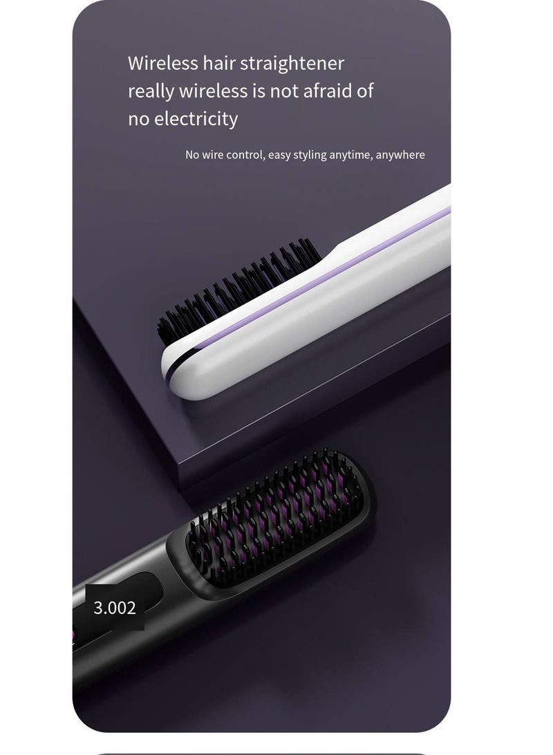 general Mini Ionic Straightening Comb – Travel-Friendly Straightener & Curler for Men/Women, Dual-Use Hair Styling Tool - Image 2