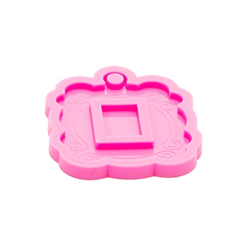 Angel Wings Scalloped Photo Frame Pendant Necklaces Silicone Mold With Hole Resin Keychain Mold Decorative Pattern Decoration Bag Luggage Charms Jewelry Making Clay Molds - Image 4