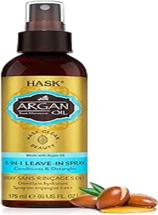 Hask Argan Oil 5 in 1 Leave In Spray 175 ml, Black