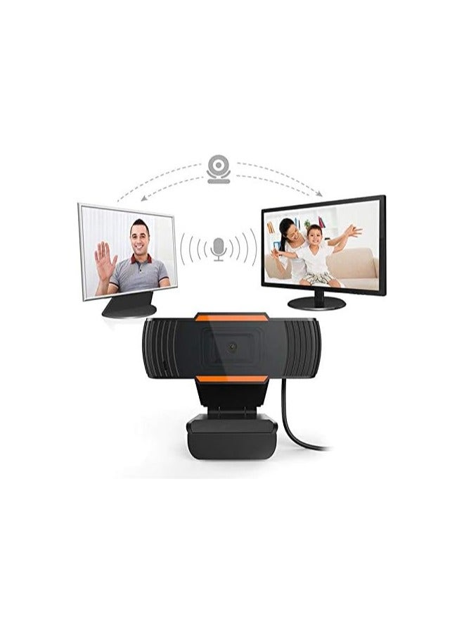 كاميرا ويب كمبيوتر USB 2.0 بدقة HD 1280×720 مع تركيز تلقائي ودوران سهلة الاستخدام - Image 3