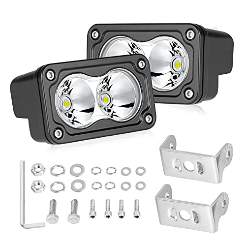 AKD Part LED Pods, AKD Part 3 Inch CREE LED Off Road Driving Lights 40W Spot Small LED Fog Lights Pods Ditch Lights Backup Light 2 Packs for Truck Motorcycle UTV ATV SUV Surron Toyota - Image 1