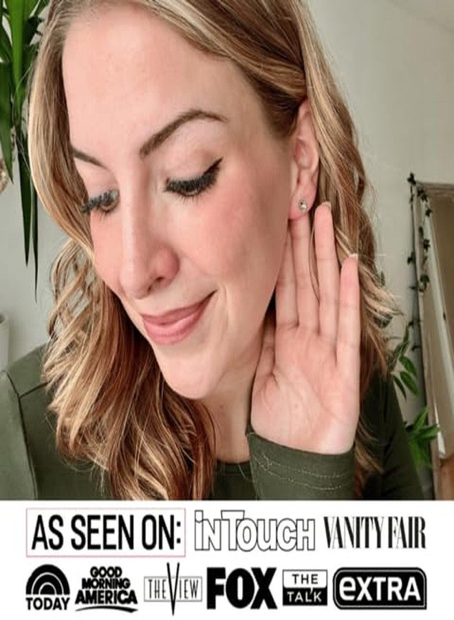 كايت آند كلوي أقراط مرصعة بحجر بخت شهر يونيو من الذهب الأبيض عيار 18 قيراطًا من كيت آند كلوي، مرصعة بحجر ألماس صناعي عيار 1 قيراط، وأقراط من حجر ألكسندريت للنساء، هدية مثالية لها. - Image 2