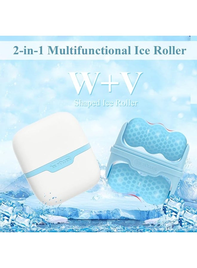 2 in 1 Ice Roller for Face and Eye Puffiness Relief, Massage to Tighten Pores, Reduce Wrinkles and Dark Circles, Relieves Migraines and Muscle Pain - 235 - Image 4