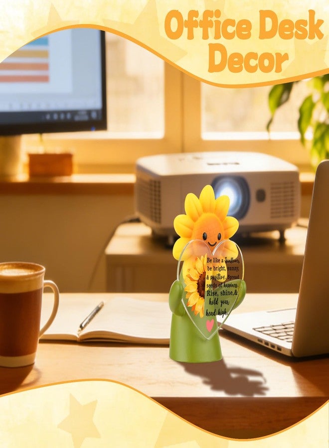 THRXOBN Radiant Joy Sunflower Figurine Gift, Bright & Sunny Inspiration Gift for Women, Proactive Positivity Present for Friend, Uplifting Desk Decor for Coworker, WMA18 - Image 4