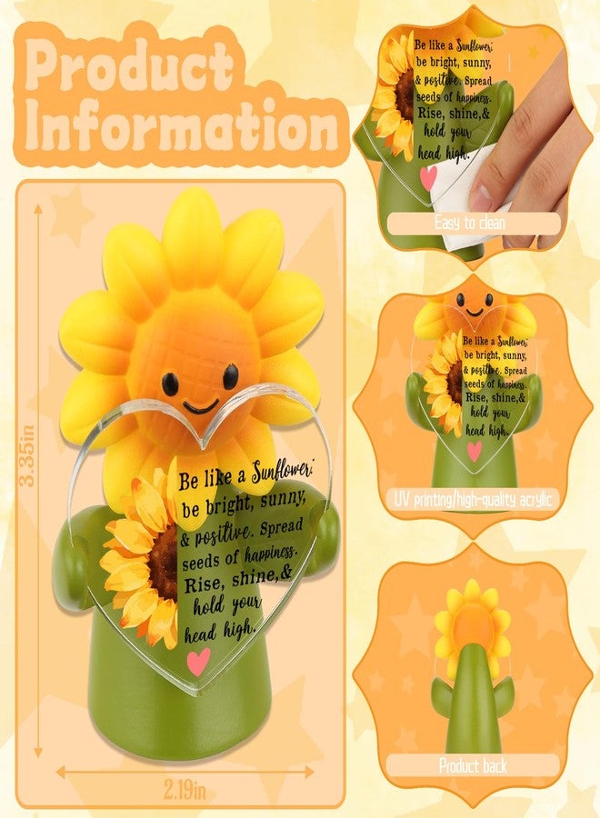 THRXOBN Radiant Joy Sunflower Figurine Gift, Bright & Sunny Inspiration Gift for Women, Proactive Positivity Present for Friend, Uplifting Desk Decor for Coworker, WMA18 - Image 2