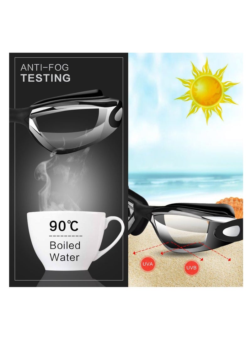 SYOSI Swim Goggles Swimming Goggles with Nose Clip, Earplugs, and Case - Anti-Fog, UV Protection, No Leaking - Image 4
