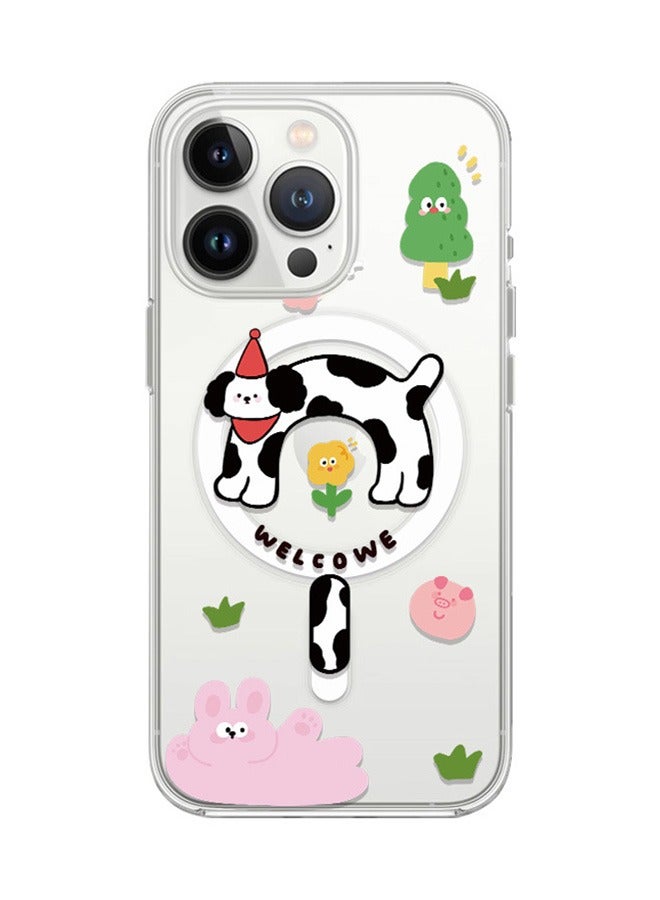 Magnetic Case for iPhone 15 Pro Max, Lovely Cat Cartoon Pattern Phone Case, Slim Case Compatible with iPhone 15 Pro Max, TPU material Anti-Scratch Shockproof Protective Phone Fashion Cover Women Girls - Image 1