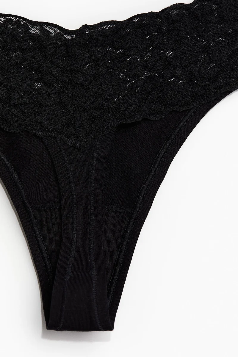 H&M 10-pack lace thong briefs