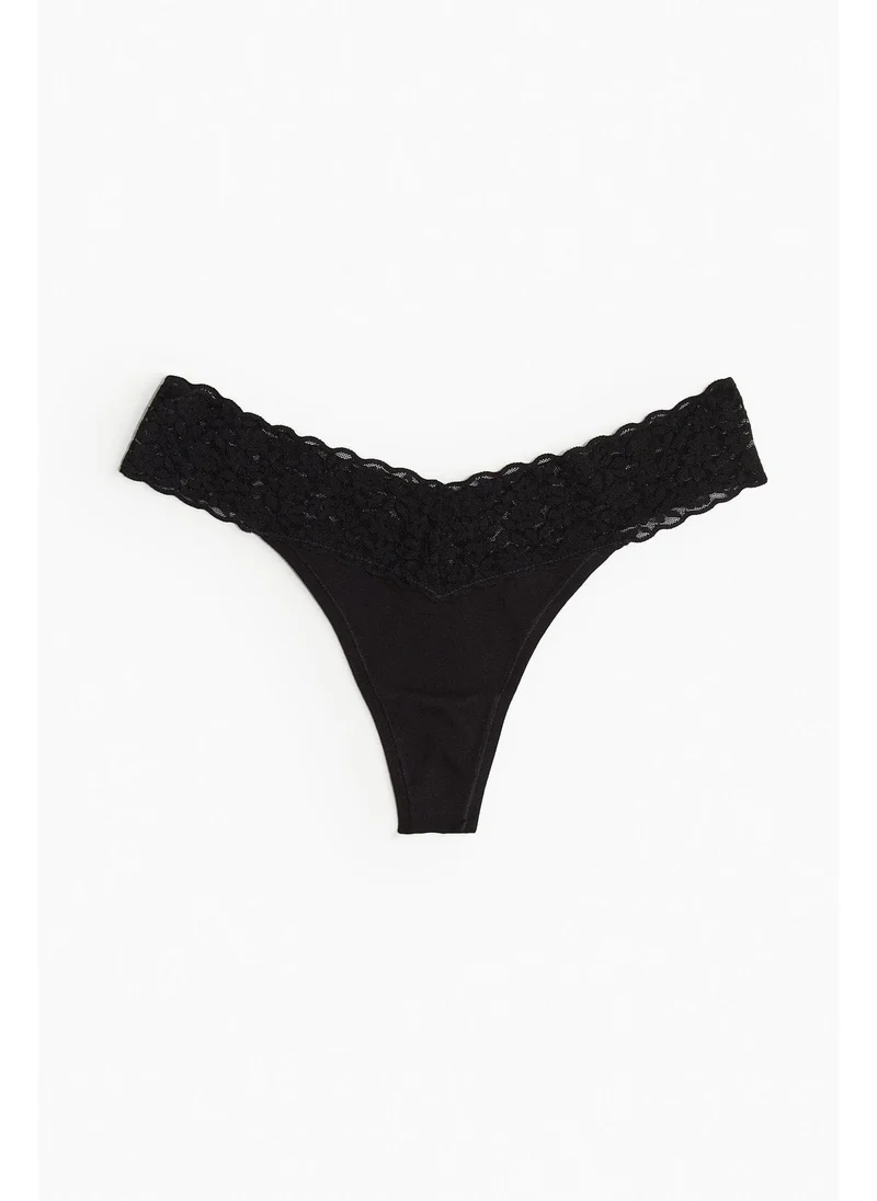 H&M 10-pack lace thong briefs