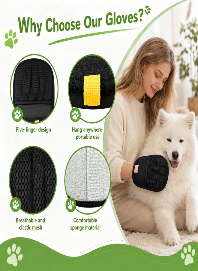 2Pcs Pet Hair Remover for Laundry,Pet Hair Removal Glove,Dog Hair Remover,Easily Removing Pet Hair from Carpets,Clothes,and Sofas - Image 4