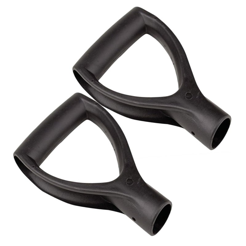 2 Pack Portable D Shaped Grip Shovel Handles for Digging and Raking Tools - Image 2