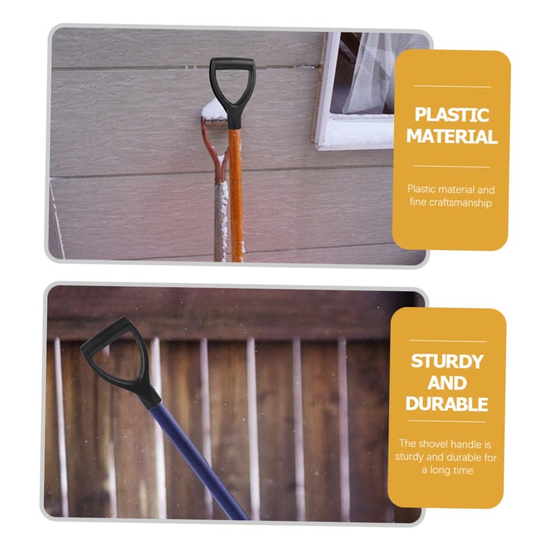2 Pack Portable D Shaped Grip Shovel Handles for Digging and Raking Tools - Image 5